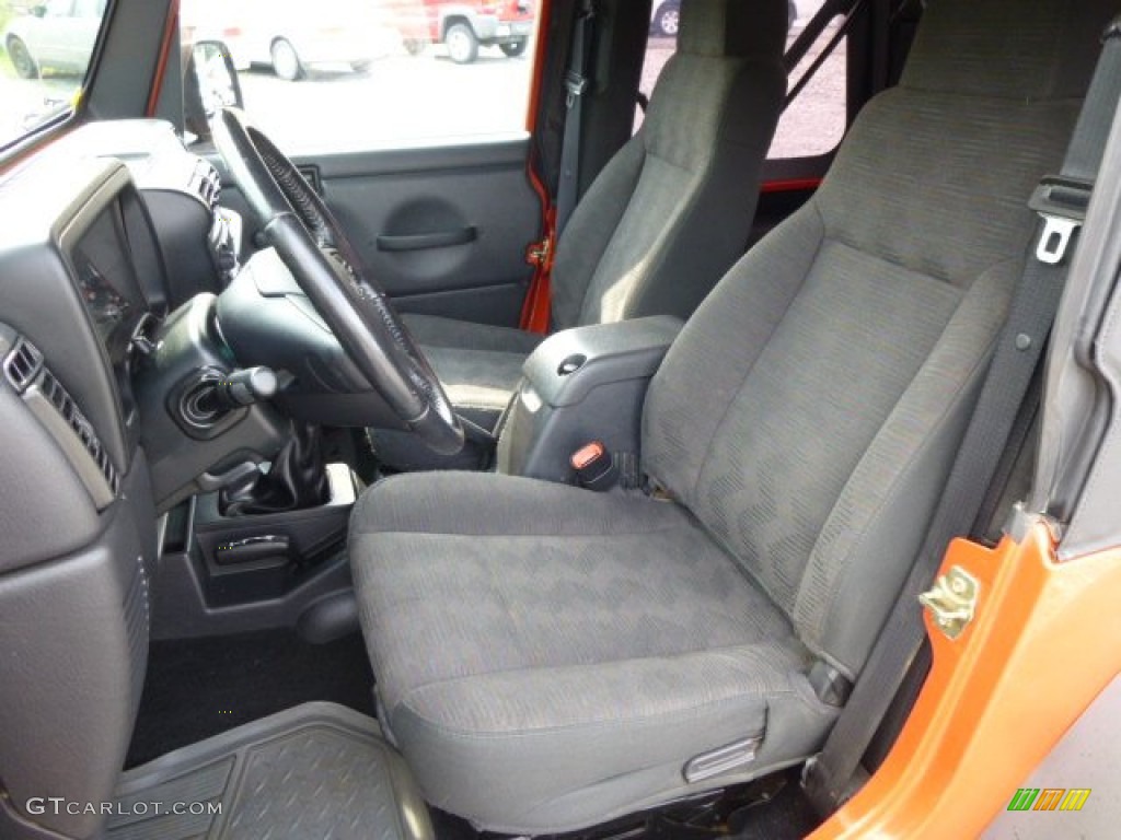 2005 Wrangler Rubicon 4x4 - Impact Orange / Dark Slate Gray photo #11