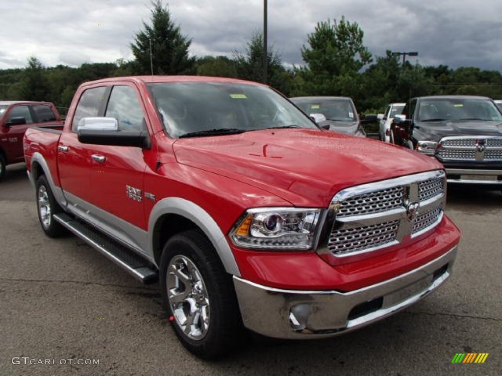 Flame Red 2014 Ram 1500 Laramie Crew Cab 4x4 Exterior Photo #84589051