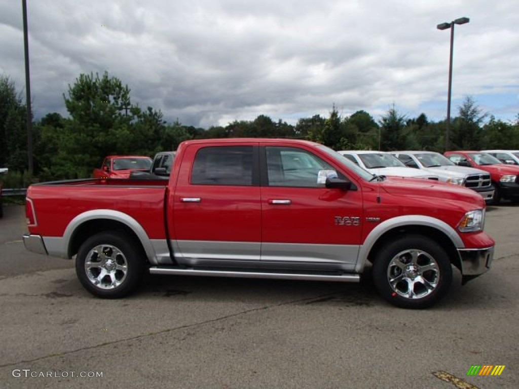 Flame Red 2014 Ram 1500 Laramie Crew Cab 4x4 Exterior Photo #84589075