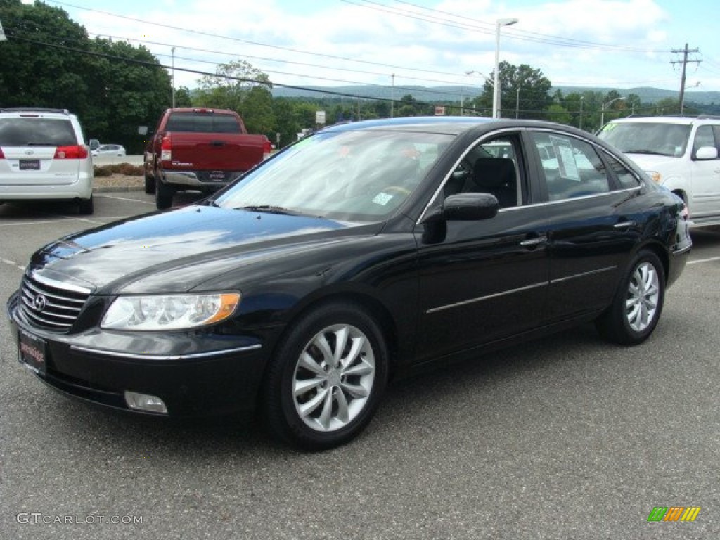 2006 Azera Limited - Ebony Black / Black photo #3