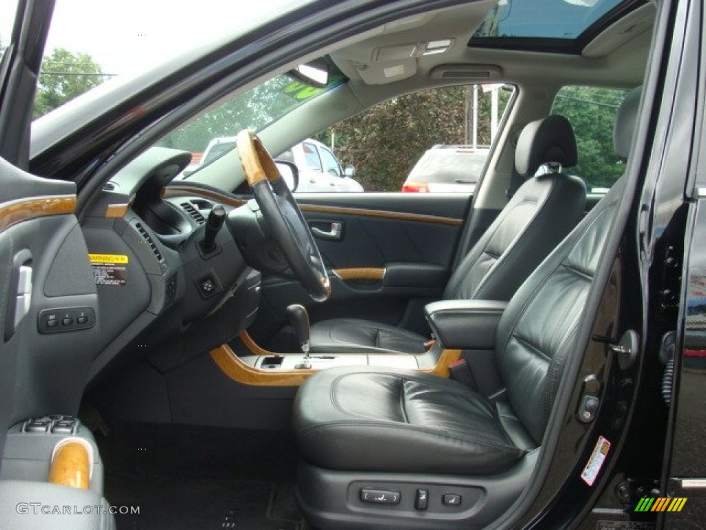 2006 Azera Limited - Ebony Black / Black photo #7