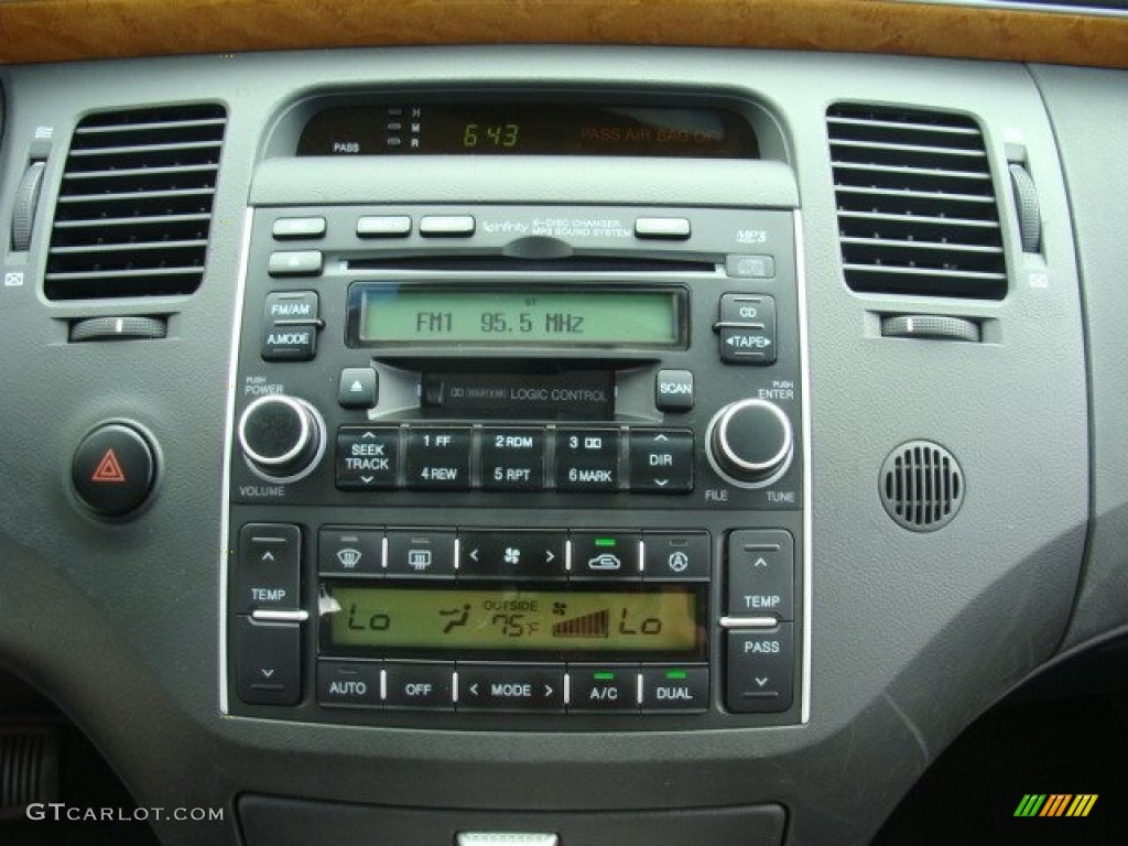 2006 Azera Limited - Ebony Black / Black photo #11