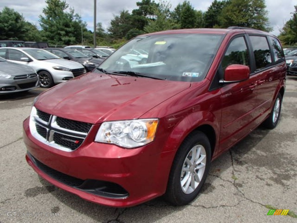 2014 Grand Caravan SXT - Deep Cherry Red Crystal Pearl / Black/Sandstorm photo #2