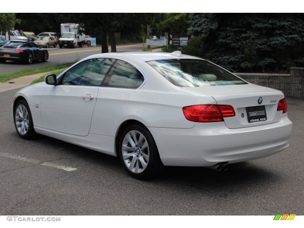 2011 3 Series 328i xDrive Coupe - Alpine White / Cream Beige photo #7