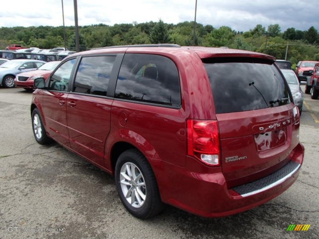 2014 Grand Caravan SXT - Deep Cherry Red Crystal Pearl / Black/Sandstorm photo #8