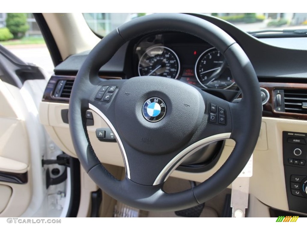 2011 3 Series 328i xDrive Coupe - Alpine White / Cream Beige photo #16
