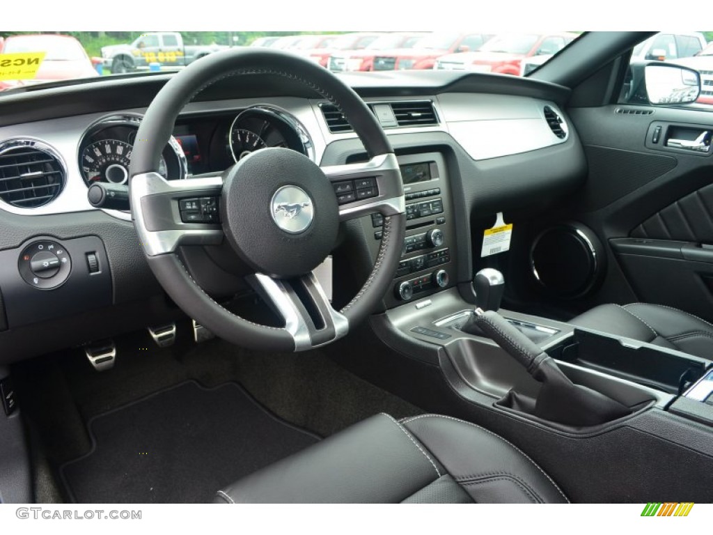2014 Mustang GT Premium Coupe - Black / Charcoal Black photo #6