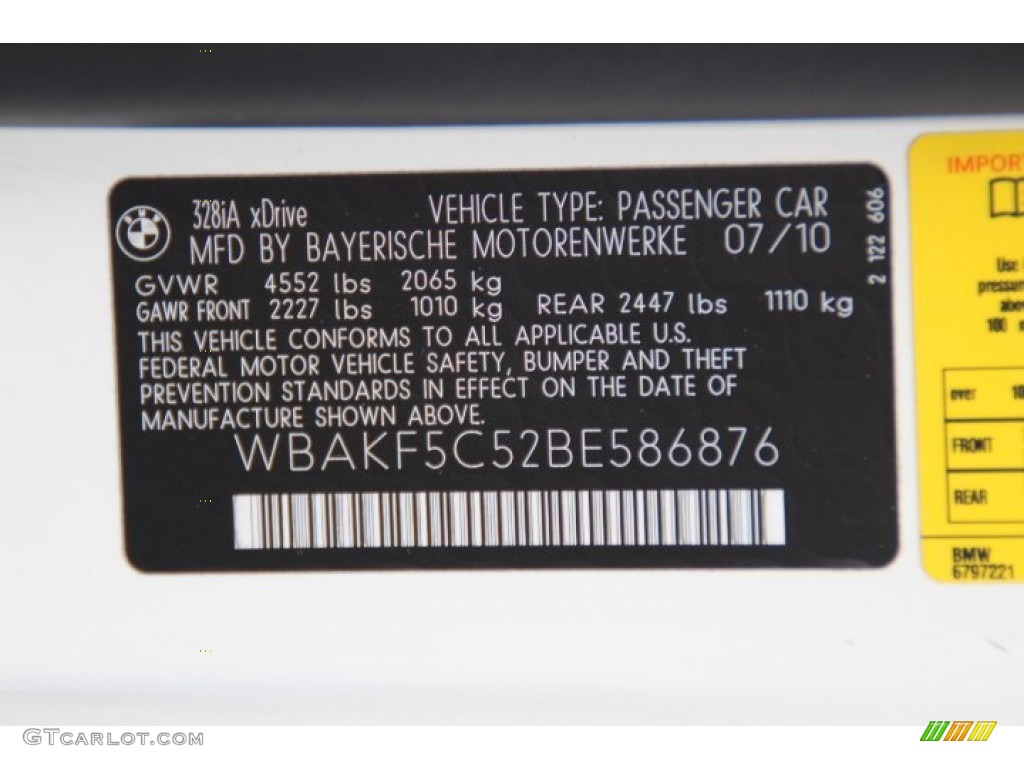 2011 3 Series 328i xDrive Coupe - Alpine White / Cream Beige photo #32