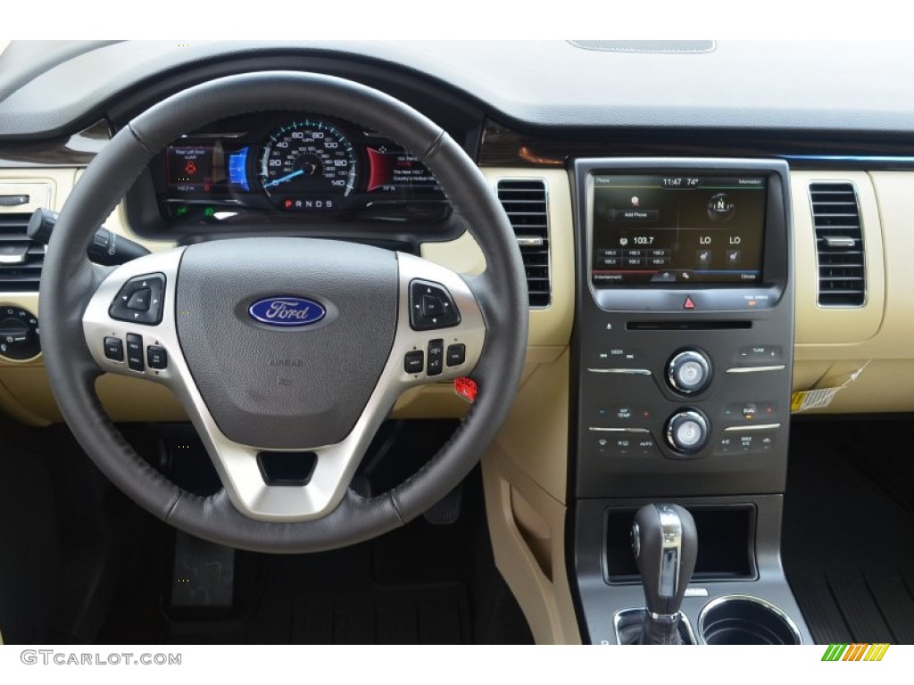 2014 Ford Flex SEL Dune Dashboard Photo #84591760
