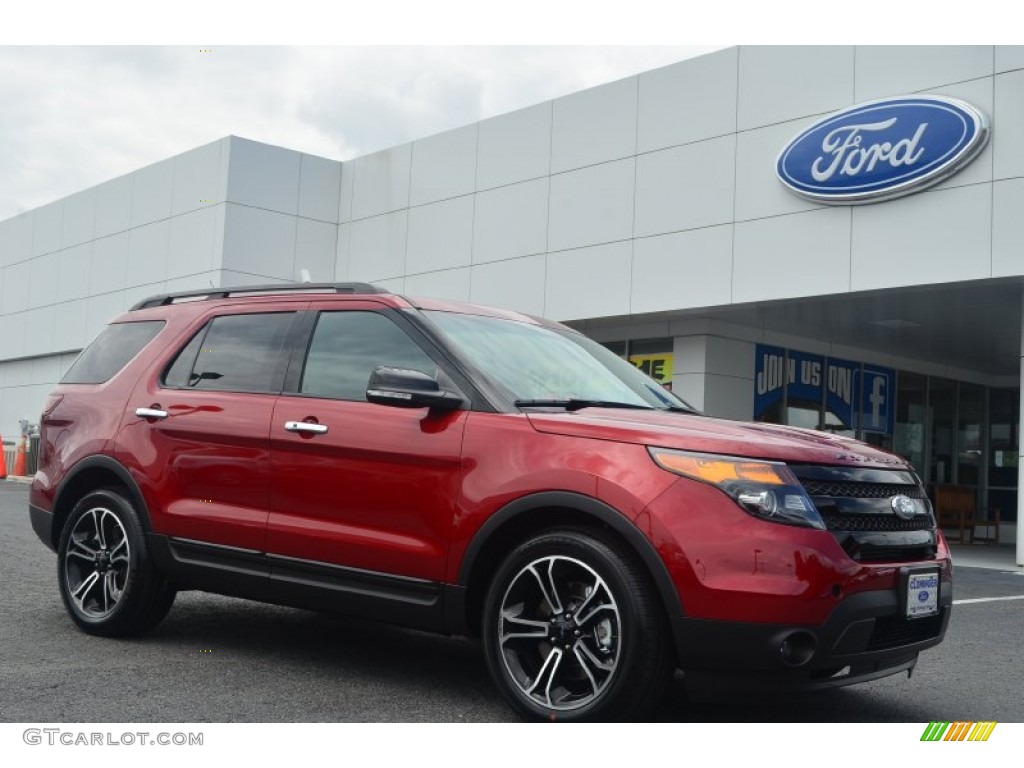2014 Explorer Sport 4WD - Ruby Red / Sport Charcoal Black photo #1