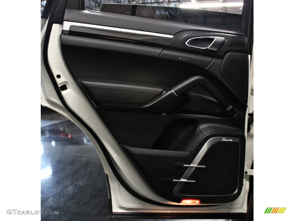 2011 Porsche Cayenne Turbo Black Door Panel Photo #84592654