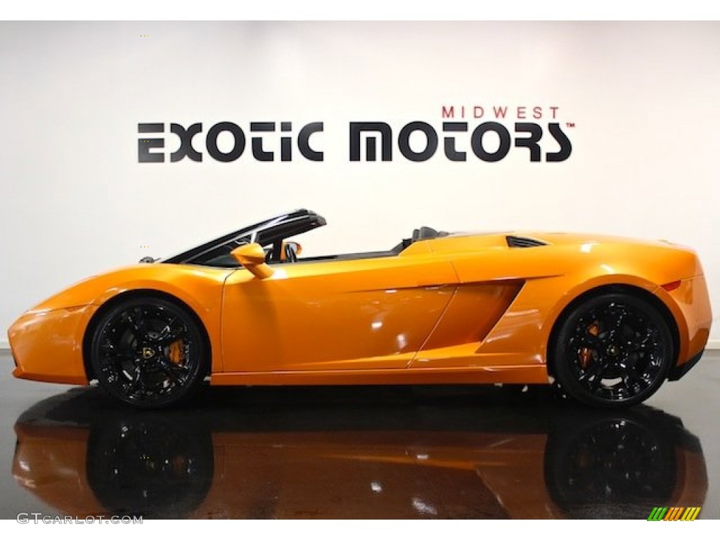 2008 Gallardo Spyder - Arancio Borealis (Orange) / Nero Perseus/Arancio Leonis photo #1