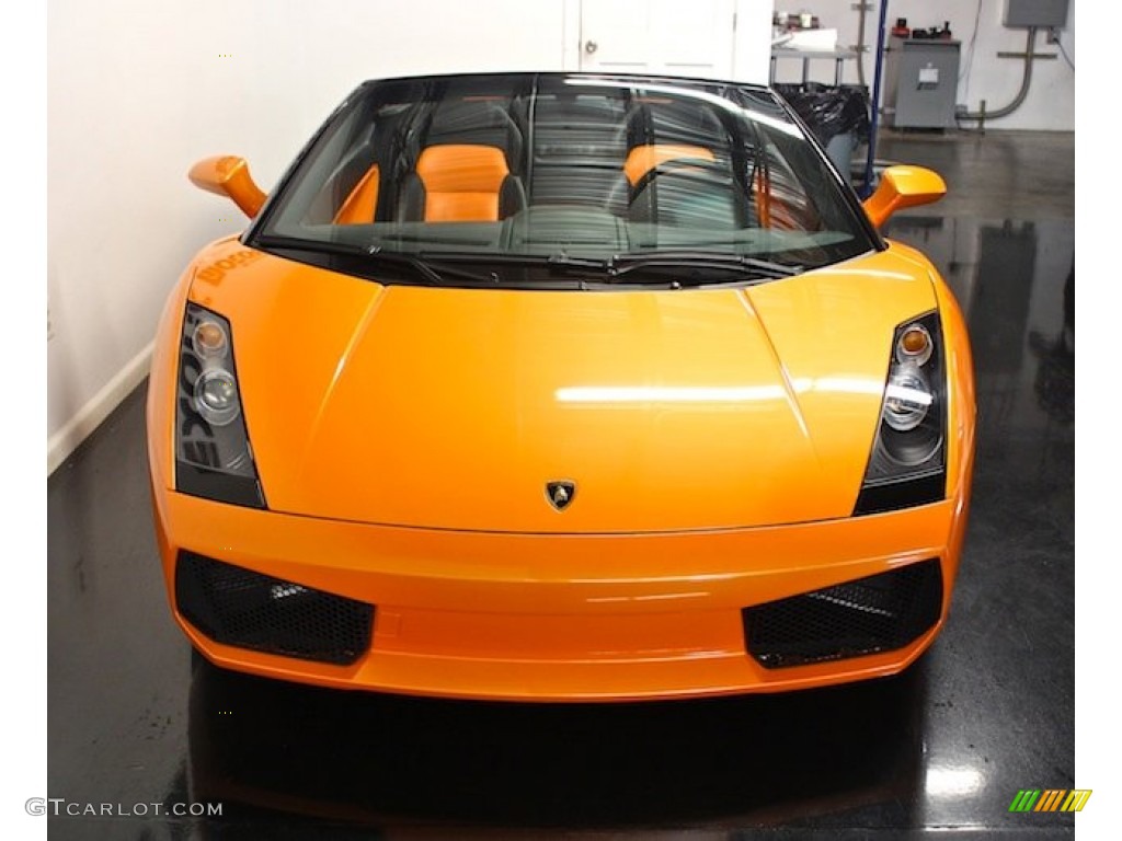 2008 Gallardo Spyder - Arancio Borealis (Orange) / Nero Perseus/Arancio Leonis photo #15