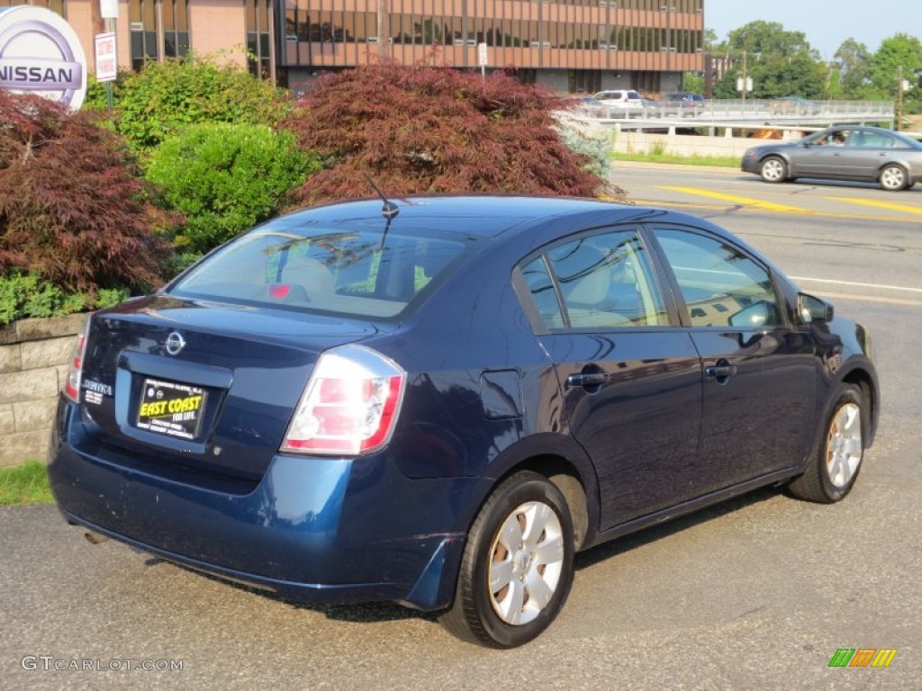 2008 Sentra 2.0 S - Blue Onyx / Charcoal/Steel photo #4