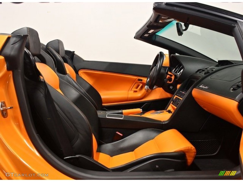 2008 Lamborghini Gallardo Spyder Front Seat Photo #84593719