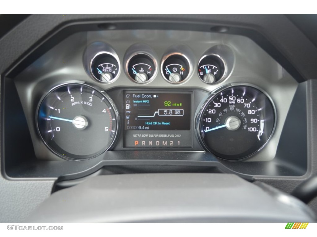 2014 Ford F250 Super Duty Platinum Crew Cab 4x4 Gauges Photo #84593830