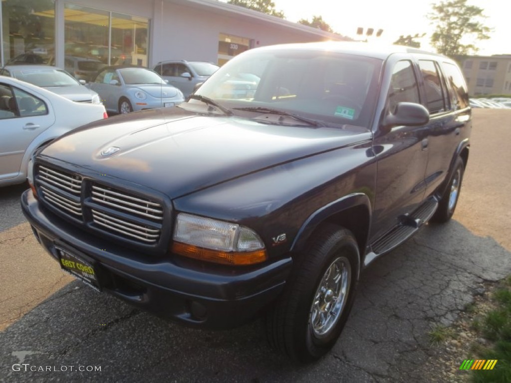 2003 Durango SXT 4x4 - Patriot Blue Pearlcoat / Dark Slate Gray photo #3