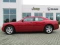 2009 Inferno Red Crystal Pearl Dodge Charger R/T  photo #2