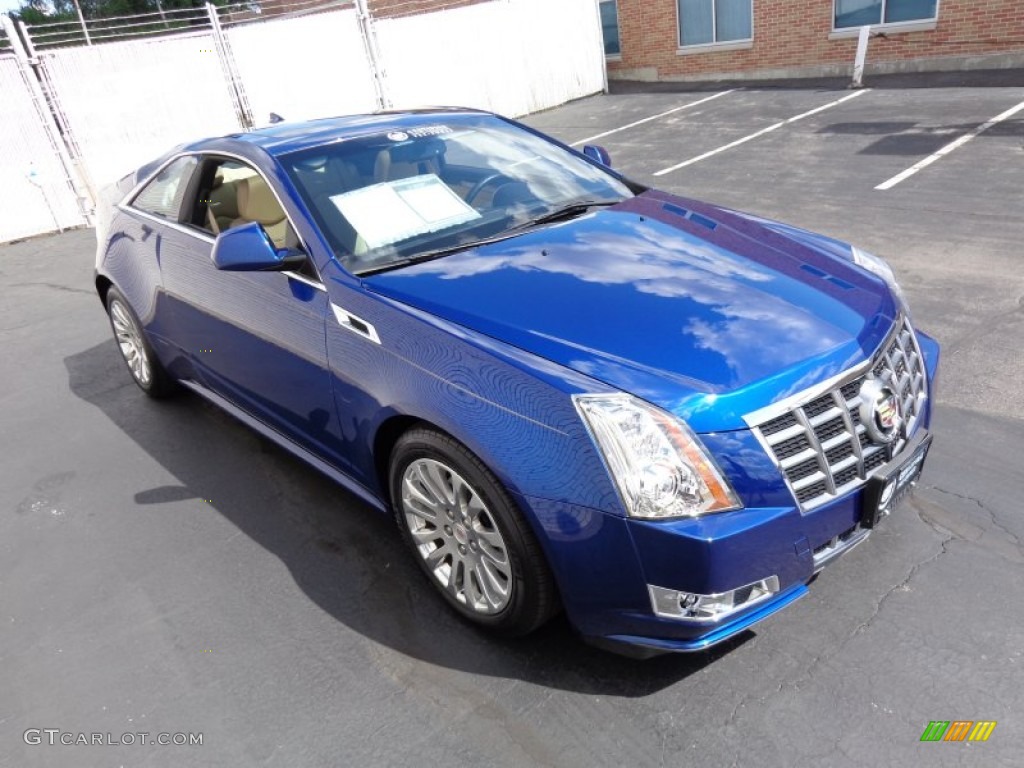 2012 CTS 4 AWD Coupe - Opulent Blue Metallic / Cashmere/Cocoa photo #3