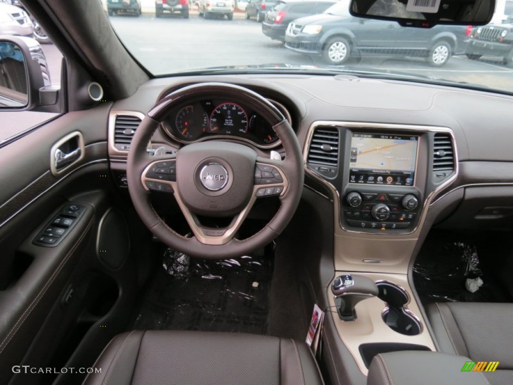 2014 Jeep Grand Cherokee Summit Summit Grand Canyon Jeep Brown Natura Leather Dashboard Photo #84598715