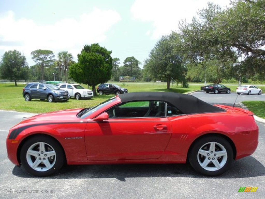 2011 Camaro LT Convertible - Victory Red / Black photo #2