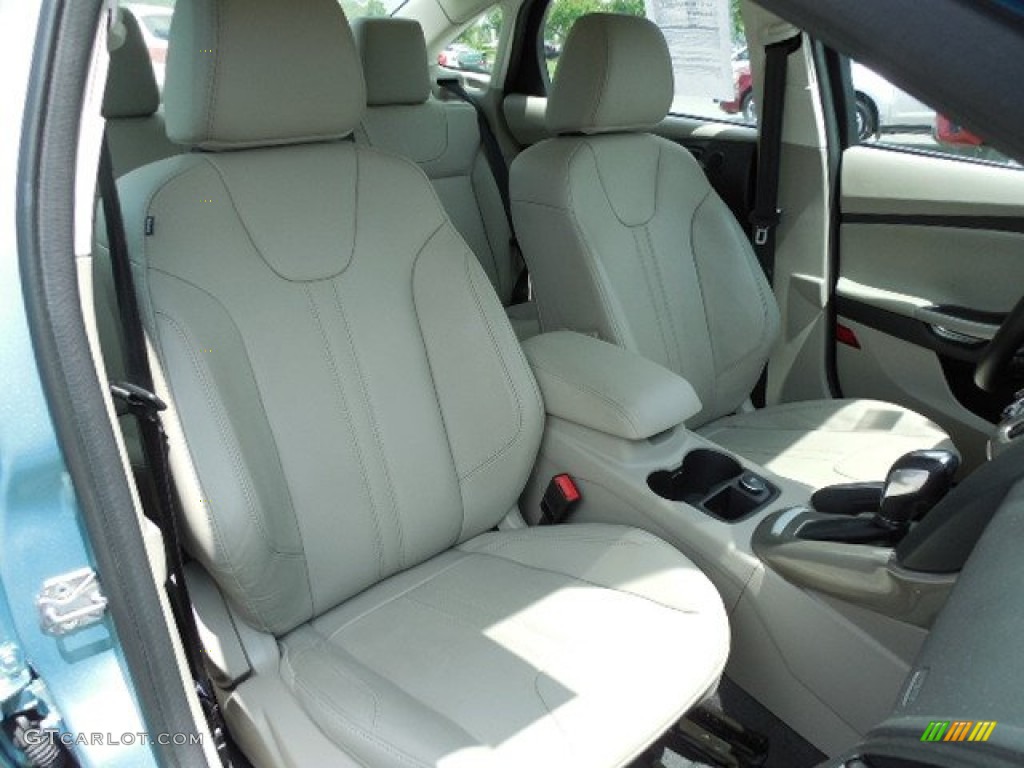 2012 Focus SEL Sedan - Frosted Glass Metallic / Stone photo #12