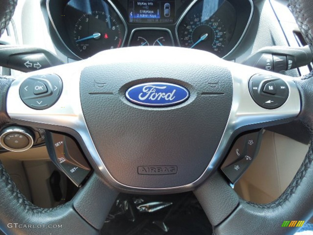 2012 Focus SEL Sedan - Frosted Glass Metallic / Stone photo #22