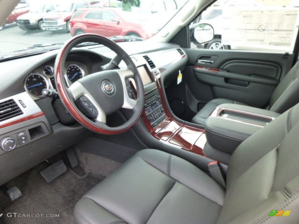 Ebony/Ebony Interior 2014 Cadillac Escalade Luxury AWD Photo #84600466
