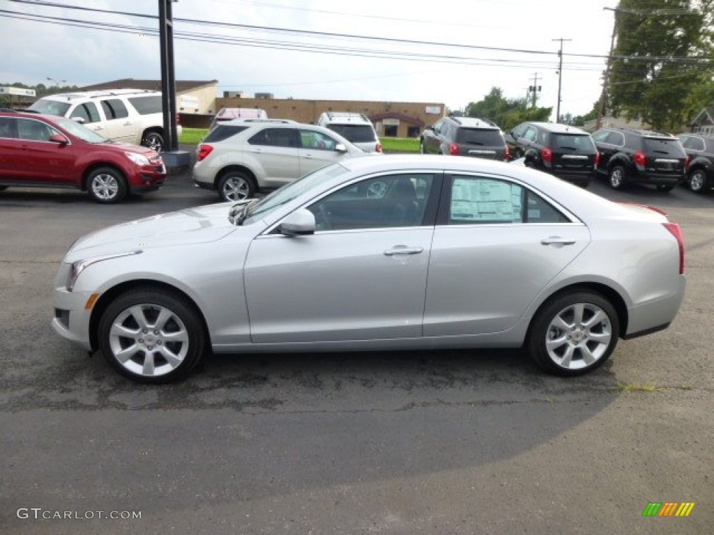 Radiant Silver Metallic 2014 Cadillac ATS 2.0L Turbo AWD Exterior Photo #84601075