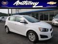 2013 Summit White Chevrolet Sonic LT Hatch  photo #1