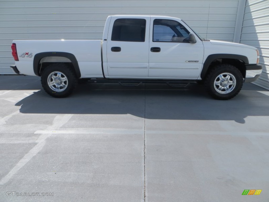 2003 Silverado 1500 LT Crew Cab 4x4 - Summit White / Dark Charcoal photo #3