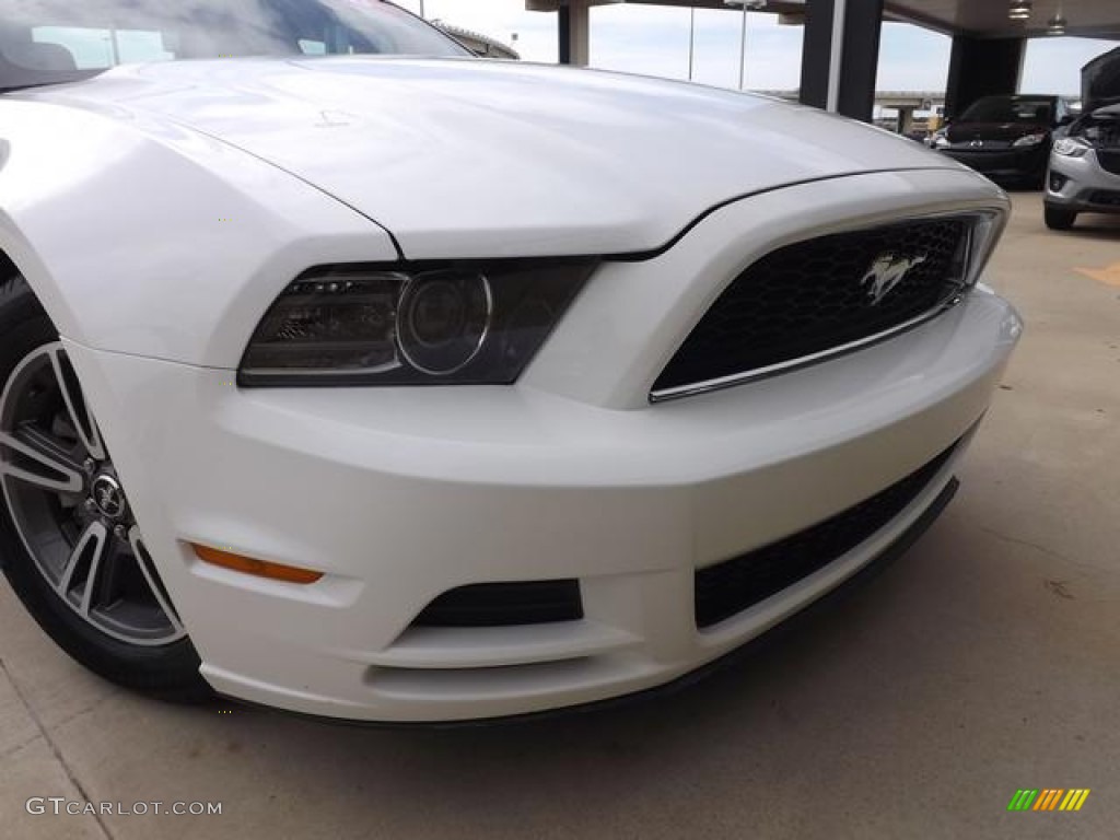 2013 Mustang V6 Premium Coupe - Performance White / Stone photo #13