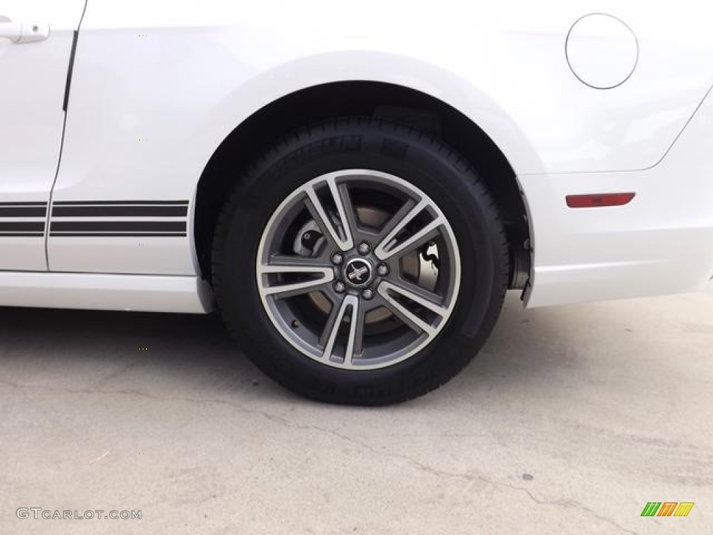 2013 Mustang V6 Premium Coupe - Performance White / Stone photo #15