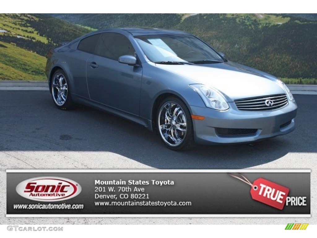 2007 G 35 Coupe - Lakeshore Slate Metallic / Stone Gray photo #1