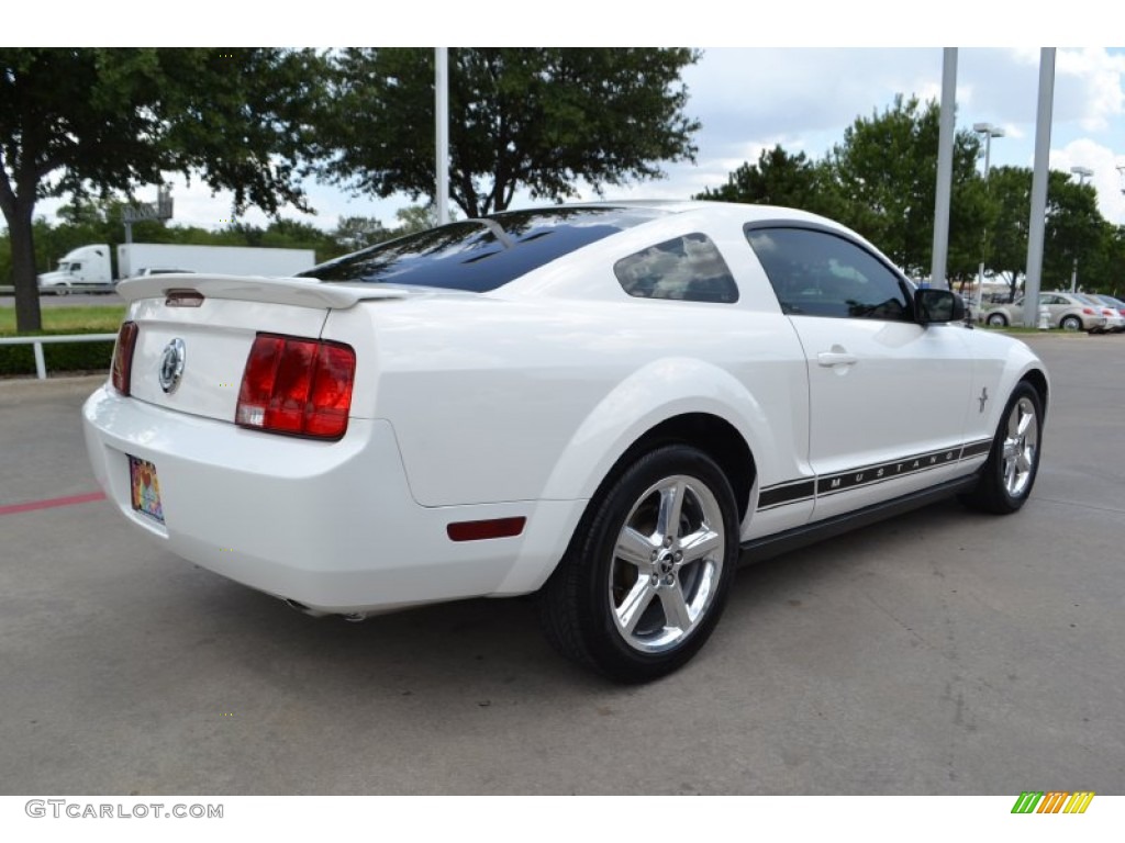 2008 Mustang V6 Premium Coupe - Performance White / Light Graphite photo #5