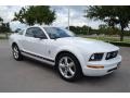 Performance White 2008 Ford Mustang V6 Premium Coupe Exterior