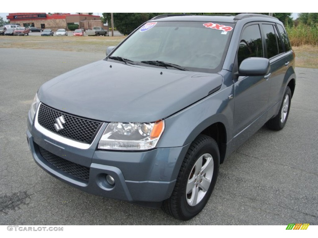 2007 Grand Vitara XSport 4x4 - Azure Grey Metallic / Black photo #2