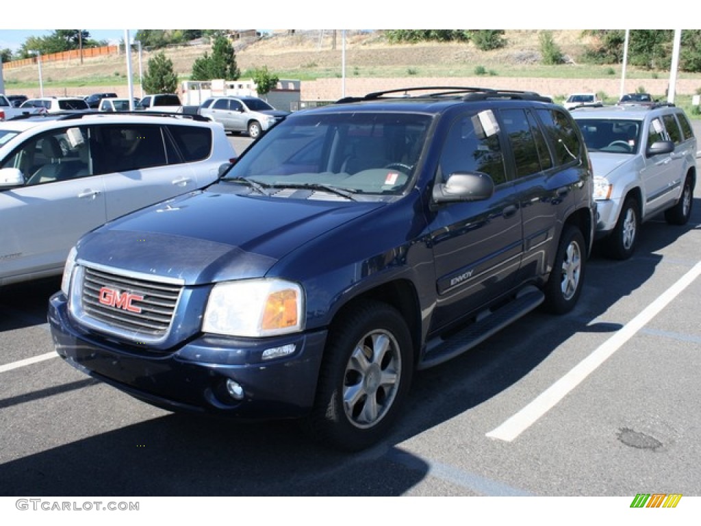 2002 Envoy SLE 4x4 - Indigo Blue Metallic / Medium Pewter photo #4