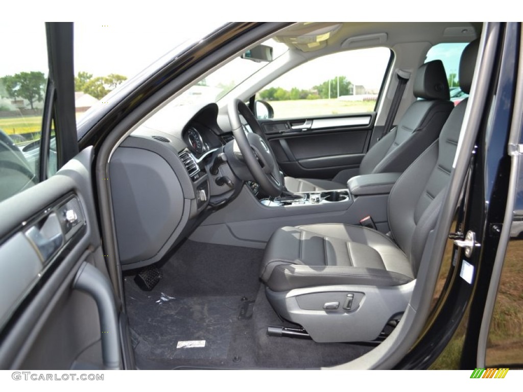 Black Anthracite Interior 2014 Volkswagen Touareg V6 Sport 4Motion Photo #84607246