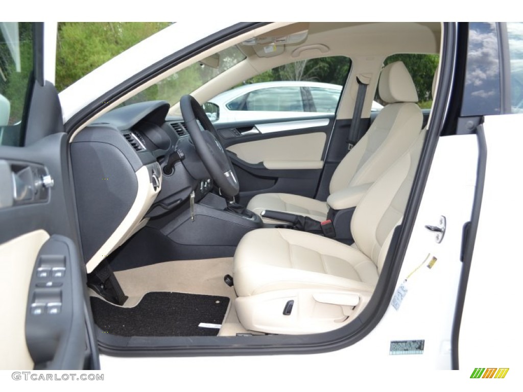 Cornsilk Beige Interior 2014 Volkswagen Jetta SE Sedan Photo #84607375