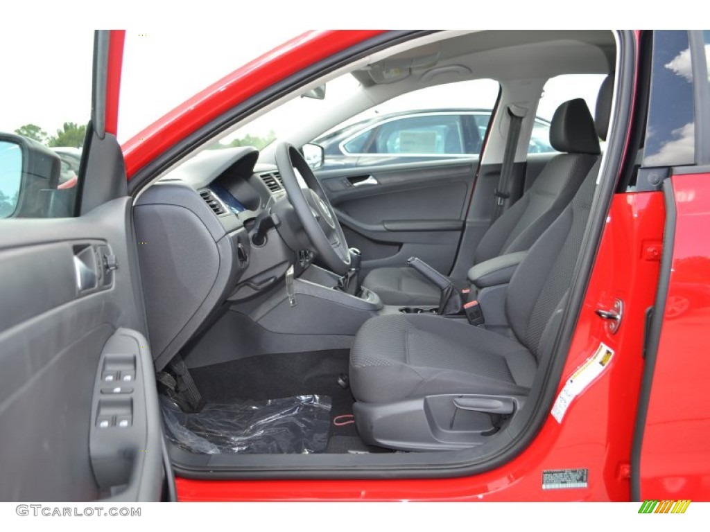 Titan Black Interior 2014 Volkswagen Jetta S Sedan Photo #84607513