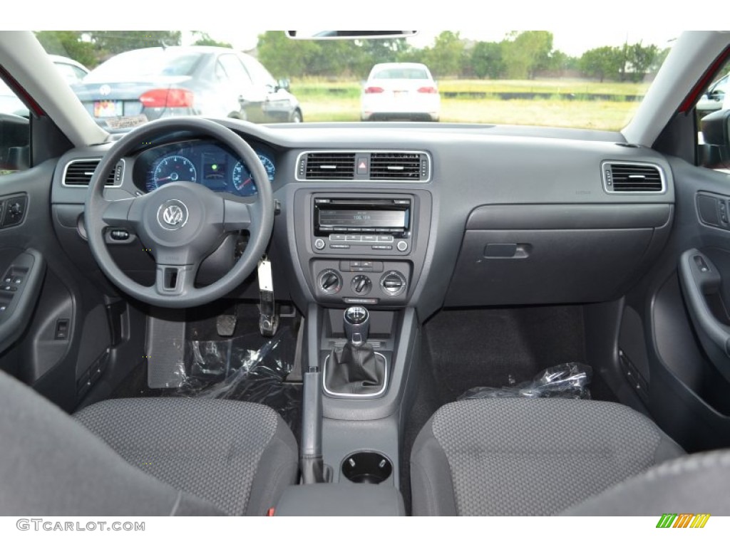 2014 Volkswagen Jetta S Sedan Titan Black Dashboard Photo #84607561
