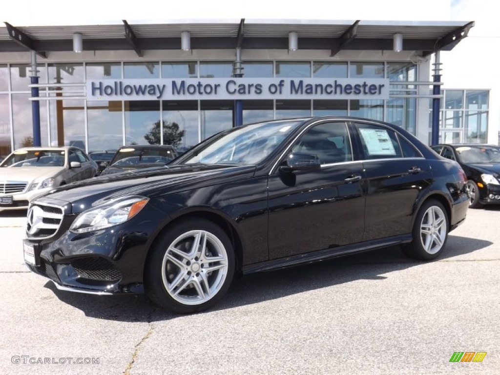 2014 E 350 4Matic Sedan - Black / Black photo #1