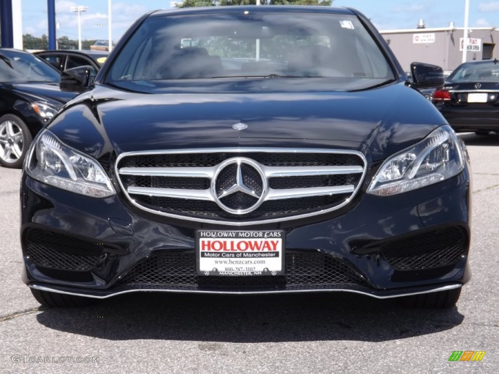 2014 E 350 4Matic Sedan - Black / Black photo #2