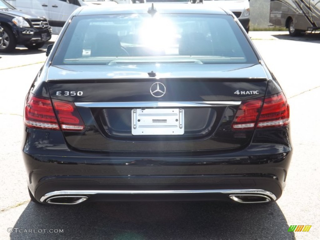 2014 E 350 4Matic Sedan - Black / Black photo #4