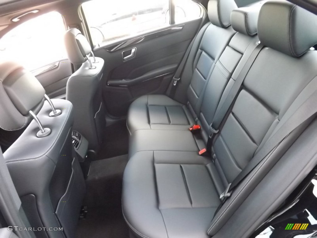2014 E 350 4Matic Sedan - Black / Black photo #6