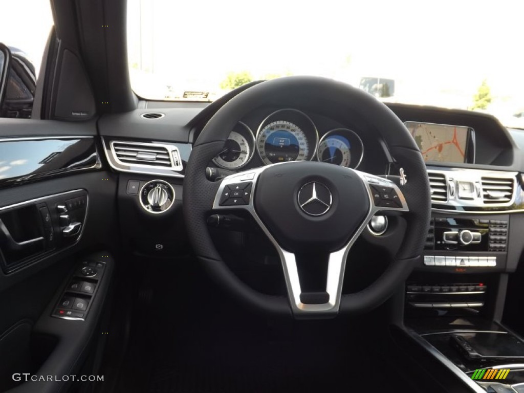 2014 E 350 4Matic Sedan - Black / Black photo #7