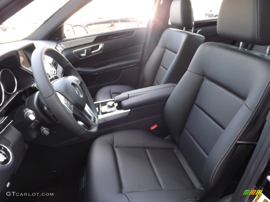2014 E 350 4Matic Sedan - Black / Black photo #9