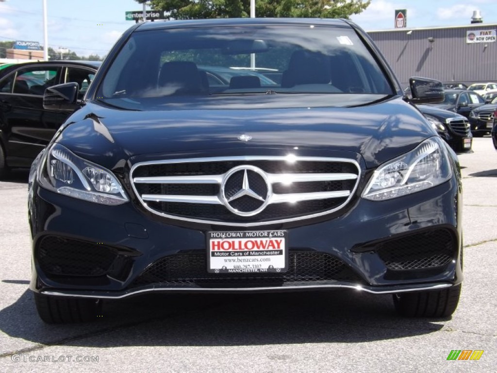 2014 E 350 4Matic Sport Sedan - Black / Black photo #2