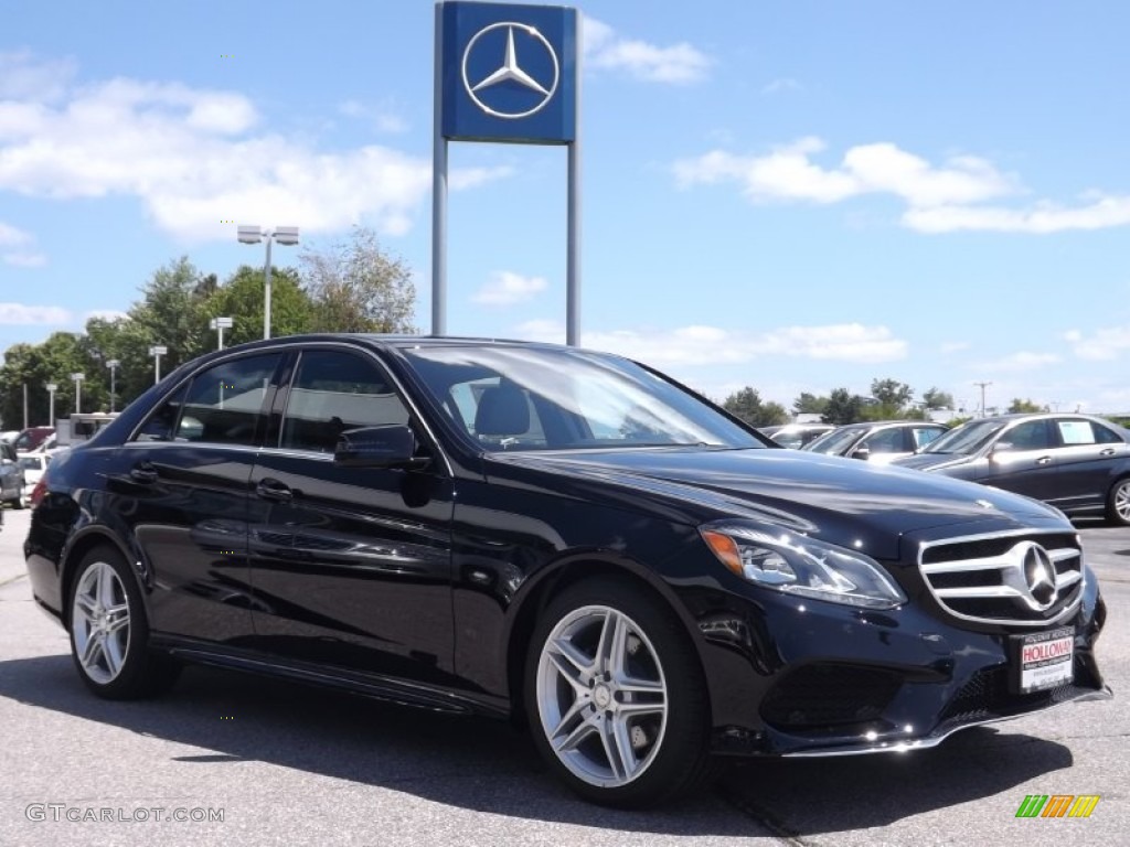 2014 E 350 4Matic Sport Sedan - Black / Black photo #3